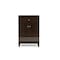 Baxton Studio Felda Dark Brown Modern Shoe Cabinet with 2 Doors and Drawer 118-6497 - alternate 1